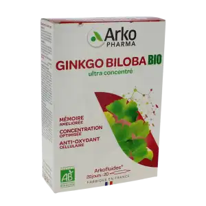 Arkofluide Bio Ultraextract Solution Buvable Mémoire Concentration 20 Ampoules/10ml à Cherbourg-en-Cotentin