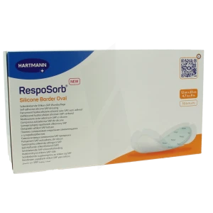 Resposorb Silicone Border Oval Pans Absorption Importante 12x23cm B/10