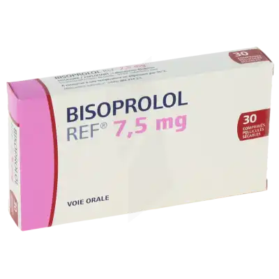 Bisoprolol Ref 7,5 Mg, Comprimé Pelliculé Sécable à CANALS