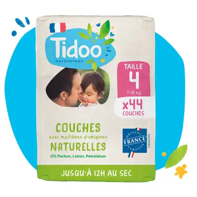 Tidoo Couches Ecologiques T4 7-18kg Sachet/50 à BIGANOS