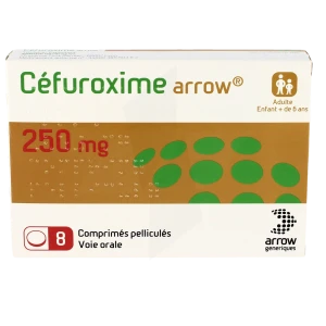 Cefuroxime Arrow 250 Mg, Comprimé Pelliculé