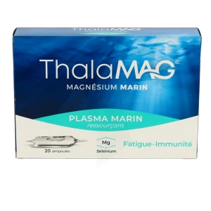 Thalamag Plasma Marin Eau De Mer Magnésium Sélénium Solution Buvable 20 Ampoules/10ml