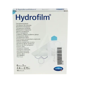 Hydrofilm® Pansement Film Adhésif Transparent  6 X 7 Cm - Boîte De 10