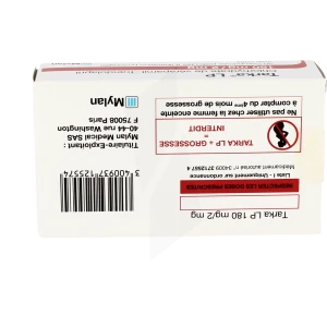 Tarka Lp 180 Mg/2 Mg, Comprimé Pelliculé à Libération Prolongée