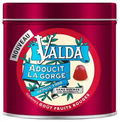 Valda Sans Sucre Gommes à Mâcher Fruits Rouges B/140g à VANNES