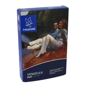 Thuasne Venoflex Fast 2 Chaussette Femme Irlandais Gris Chiné T3n