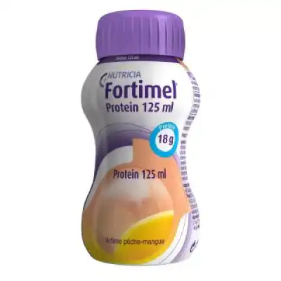 Fortimel Protein Nutriment Pêche Mangue 4 Bouteilles/125ml à EPERNAY