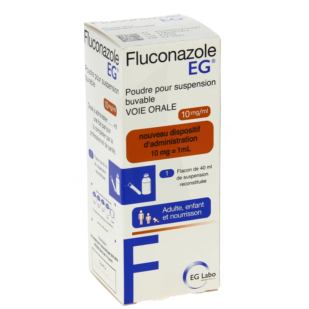 Fluconazole Eg 10 Mg/ml, Poudre Pour Suspension Buvable