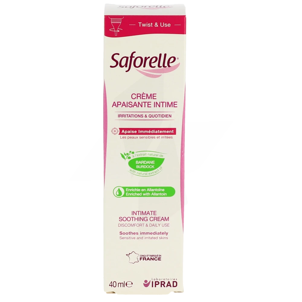Grande Pharmacie de la Part Dieu - Parapharmacie Saforelle Crème Apaisante  Intime Irritation & Quotidien T/40ml - LYON