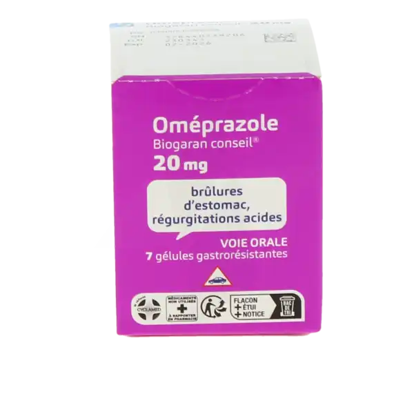 Omeprazole Biogaran Conseil 20 Mg, Gélule Gastro-résistante