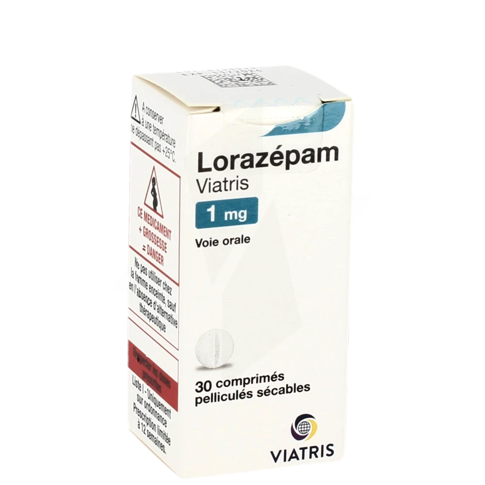 Lorazepam Viatris 1 Mg, Comprimé Pelliculé Sécable