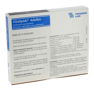 Vitalipide Adultes, émulsion Injectable Pour Perfusion