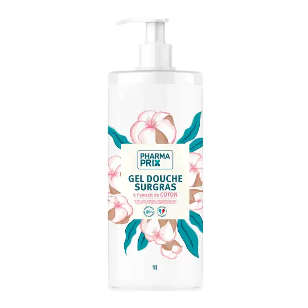 PHARMAPRIX GEL DOUCHE COTON 1L