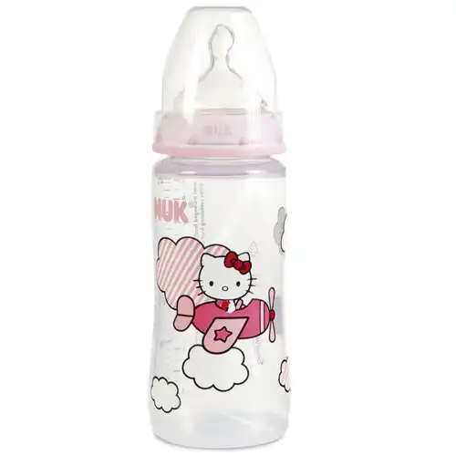 Biberon Nuk Hello Kitty 6-18 Mois Tetine M