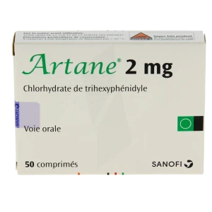 Artane 2 Mg, Comprimé