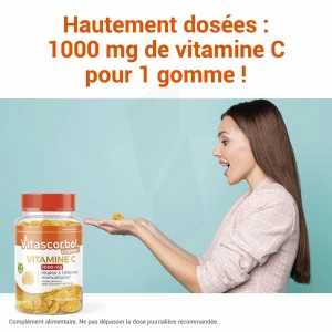 Vitascorbolgommes Vitamine C 1000mg Gommes Pot/30