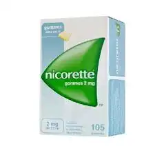 Nicorette 2 Mg Gom à Mâcher Médic Sans Sucre Plq/105gom à Blere