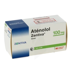 Atenolol Zentiva 100 Mg, Comprimé Sécable