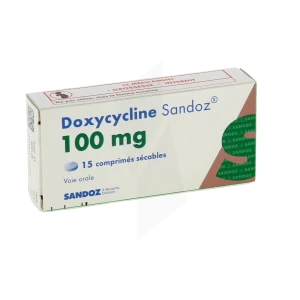 Doxycycline Sandoz 100 Mg, Comprimé Sécable