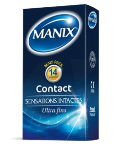 Manix Contact Préservatif Avec Réservoir Lubrifiés B/14