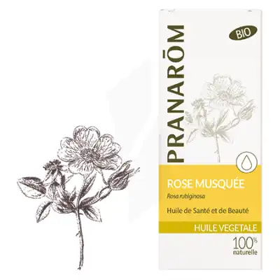 Pranarom Huile Végétale Rose Musquée 50ml à Drocourt