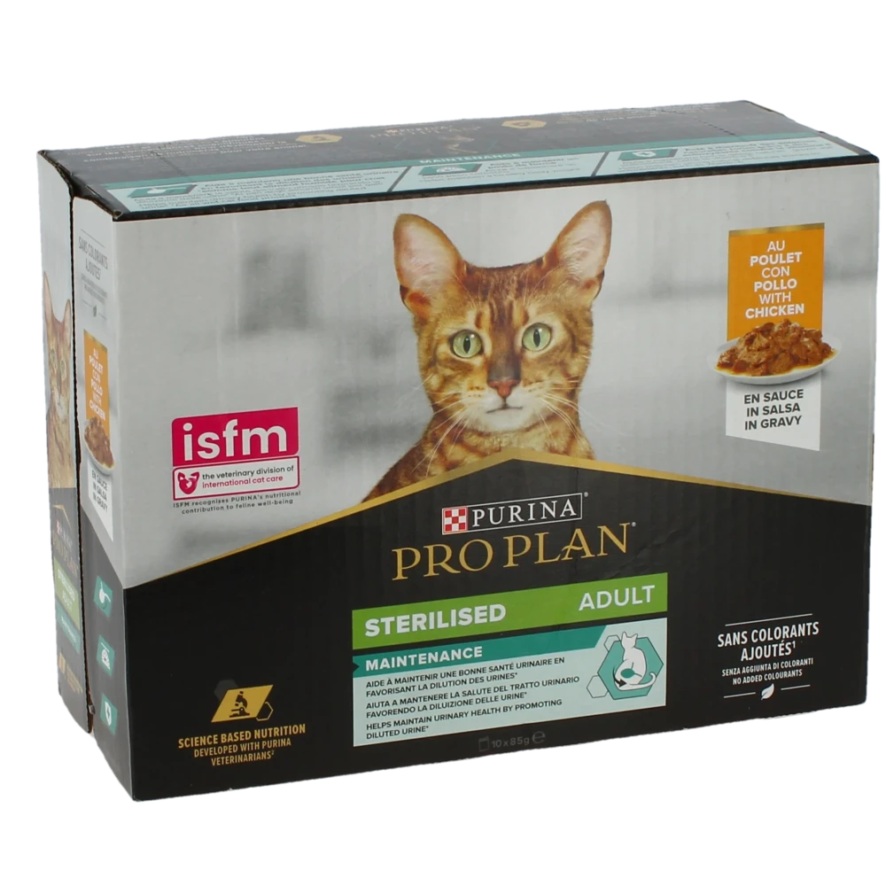 Proplan - Chat Stérilisé - Poulet 10x85g