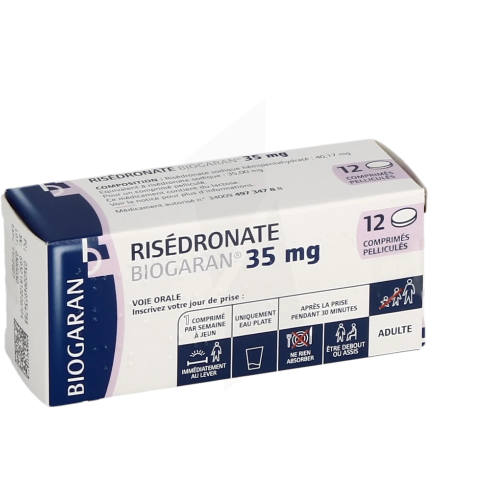 Risedronate Biogaran 35 Mg, Comprimé Pelliculé