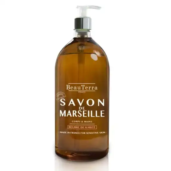 Beauterra - Savon De Marseille Liquide - Beurre De Karité - 300ml