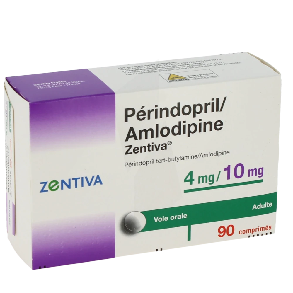 Perindopril/amlodipine Zentiva 4 Mg/10 Mg, Comprimé