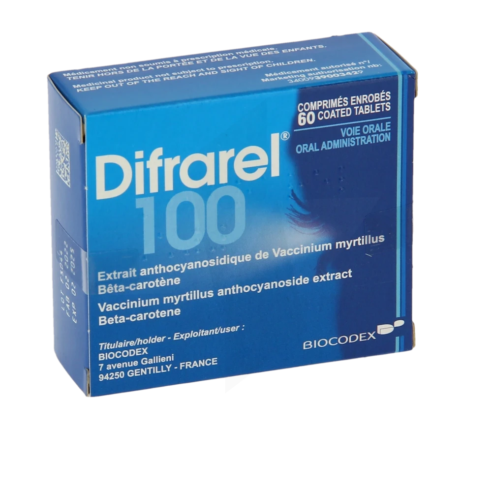 Difrarel 100 Mg, Comprimé Enrobé 6plq/10