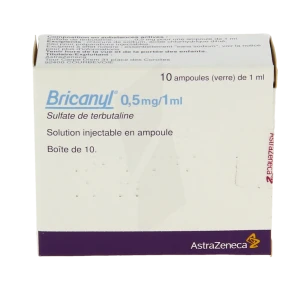Bricanyl 0,5 Mg/1 Ml, Solution Injectable En Ampoule