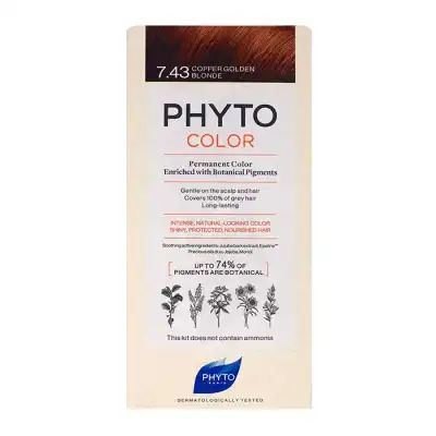 Phytocolor Kit Coloration Permanente 7.43 à Bordeaux