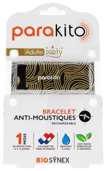 Parakito Party Bracelet Rechargeable Anti-moustique Adulte Noeuds B/2