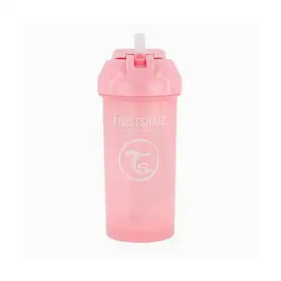 TWISTSHAKE TASSE A PAILLE ROSE 360ML