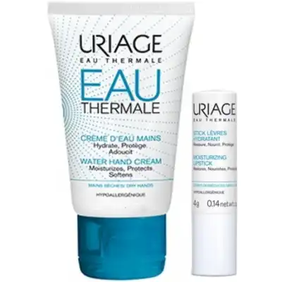 Uriage Eau Thermale Crème D'eau Mains T/30ml+stick Lèvres à ROMORANTIN-LANTHENAY