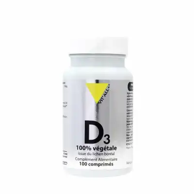 Vitall+ Vitamine D3 100% Végétale 800 UI Comprimés B/100