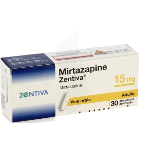 Mirtazapine Zentiva 15 Mg, Comprimé Pelliculé