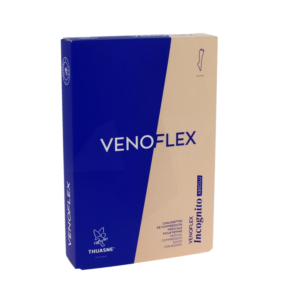 Venoflex Incognito Absolu 2 Chaussette Pied Ouvert Femme Noir Taille 1n
