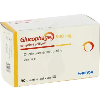 Glucophage 500 Mg, Comprimé Pelliculé à CHAMPAGNOLE
