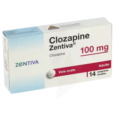 Clozapine Zentiva 100 Mg, Comprimé Sécable à Bordeaux