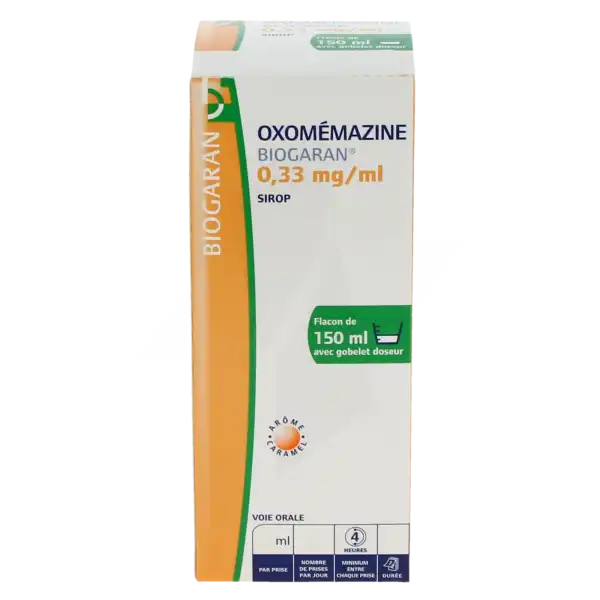 Oxomemazine Biogaran 0,33 Mg/ml, Sirop