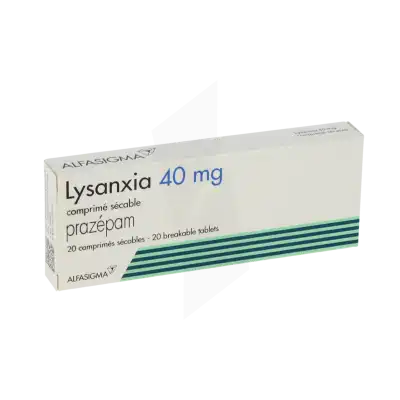 Lysanxia 40 Mg, Comprimé Sécable à LIVRON-SUR-DROME