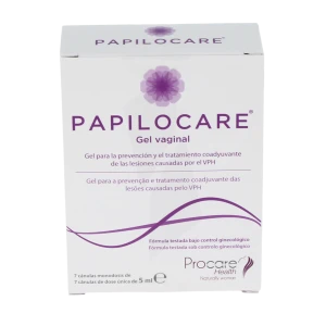 Papilocare Gel Vaginal Réépithélisant 7 Canules/5ml