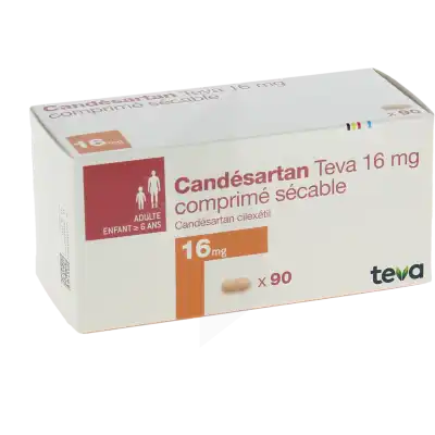 CANDESARTAN TEVA 16 mg, comprimé sécable
