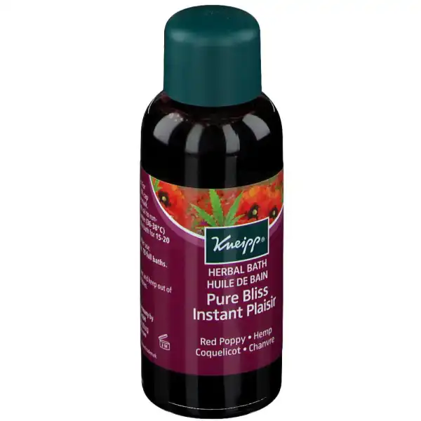 Kneipp Instant Plaisir Huile De Bain Coquelicot Chanvre Fl/100ml