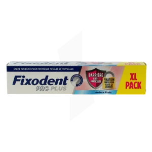 Fixodent Pro Plus Barriere Anti-particules Crème Adhésive Frais Tube De 57 G