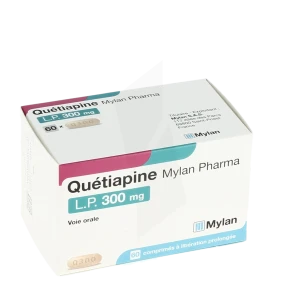 Quetiapine Viatris Lp 300 Mg, Comprimé à Libération Prolongée