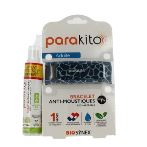 Parakito Bracelet Anti-moustique Adulte Girafe +spray Offert 30ml