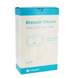 Biatain Silicone Pansement Hydrocellulaire Alvéolé 10x20cm B/10