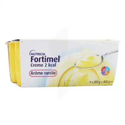Fortimel Creme 2 Kcal Nutriment Vanille 4coupelles/200g à PARIS